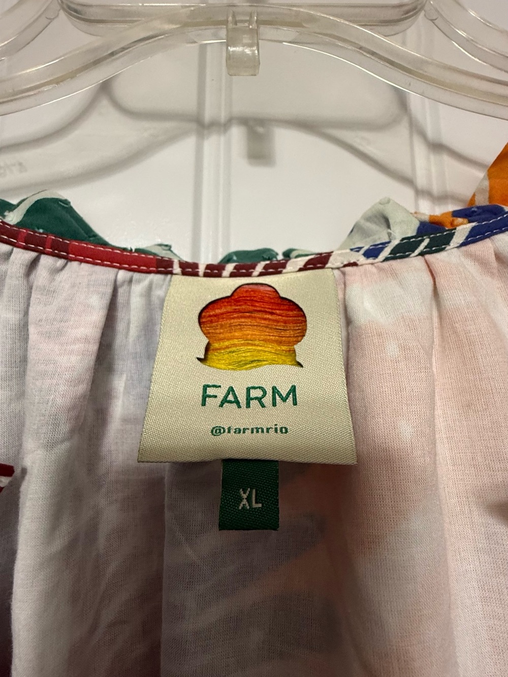 Farm Rio White Macaw Dress XL - Picture 4 of 8